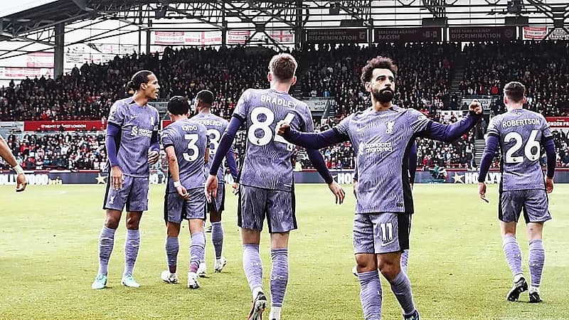 صلاح يقود فريقه للفوز على برينتفورد برباعية