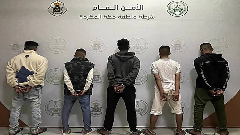 القبض على 5 أشخاص لارتكابهم حوادث جنائية