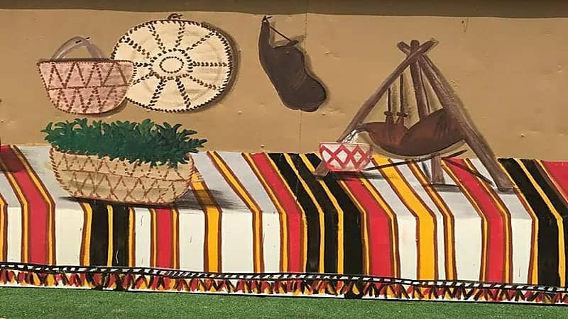 بالصور.. فنانة سعودية تبدع في رسم 60 جدارية بعسير