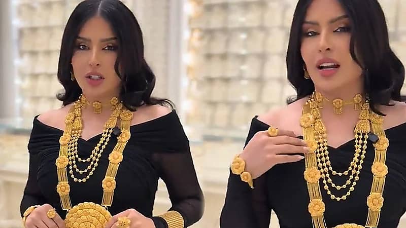 بدور البراهيم: خطيبي اشترى لي ذهب فوق المليون.. فيديو