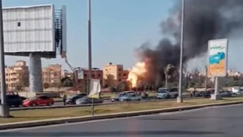 السيطرة على حريق ضخم اندلع بخط غاز رئيسي.. فيديو وصور