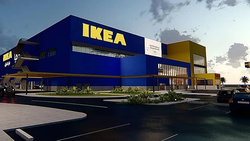 لقطات حديثة من أعمال الإنشاءات النهائية في أحد فروع ايكيا بالمدينة المنورة.. صور