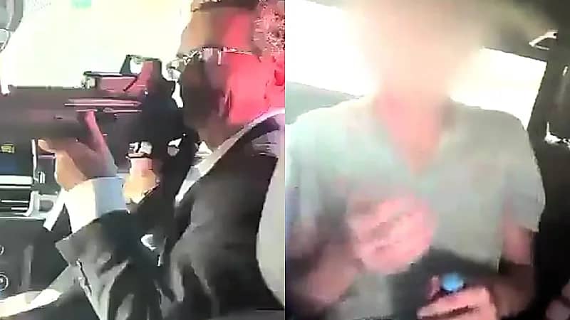 سفير المملكة المتحدة لدى المكسيك يصوب سلاحه نحو أحد الموظفين .. فيديو