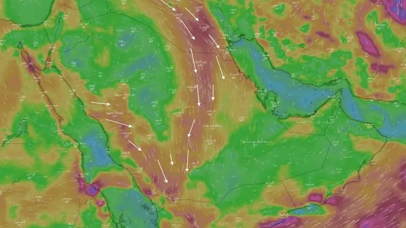 "المسند": الحالة المطرية الصيفية ستبدأ بالتلاشي التدريجي