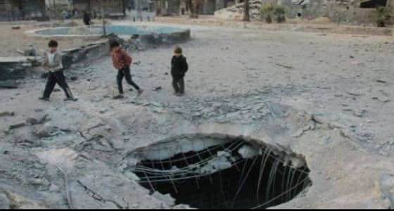 النظام السوري يقصف مستودع مساعدات غذائية في دوما