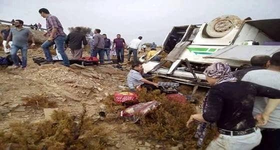 مصرع وإصابة 38 شخصاً في انقلاب حافلة ركاب بـ"تونس"
