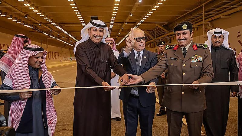 شركة الدرعية تفتتح نفق الدرعية الجديد .. صور