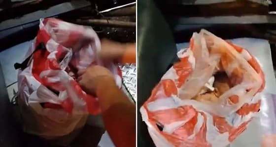 بالفيديو.. العثور على رضيع داخل كيس بلاستيك فوق دراجة نارية