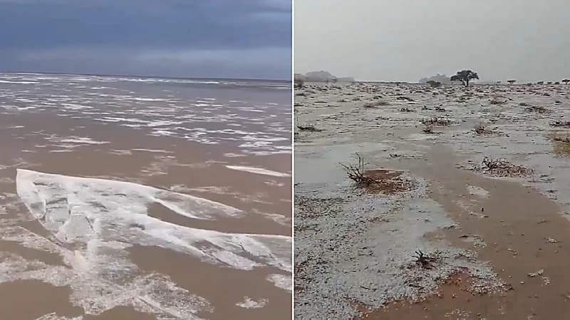 عاصفة بردية غير مسبوقة تحول حائل إلى مشهد قطبي يحبس الأنفاس.. فيديو