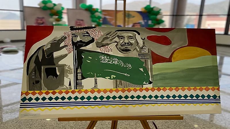 الكلية التقنية للبنات بمحايل عسير تحتفل باليوم الوطني