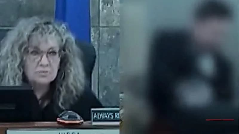 متهم ينقض على قاضية رفضًا لحكمها عليه بالسجن في أمريكا .. فيديو