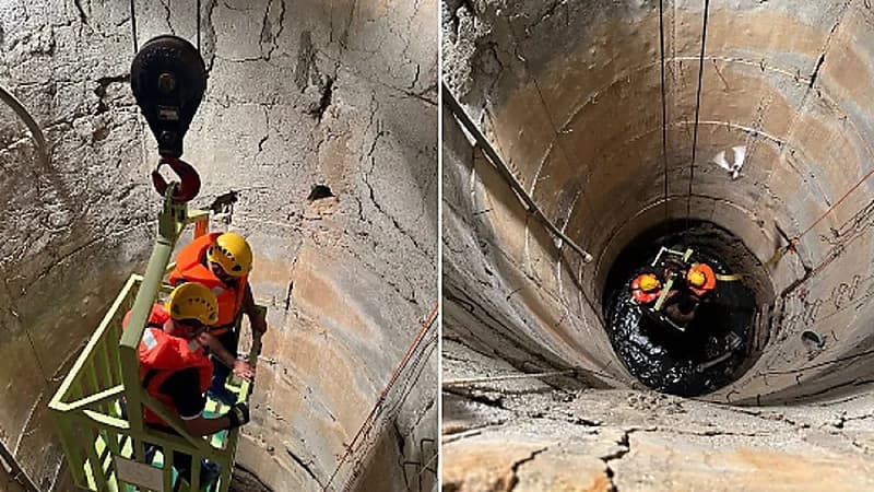 إنقاذ شخصًا سقط في بئر في العرضيات