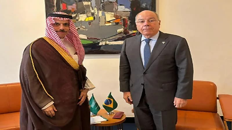 وزير الخارجية يلتقي نظيره البرازيلي