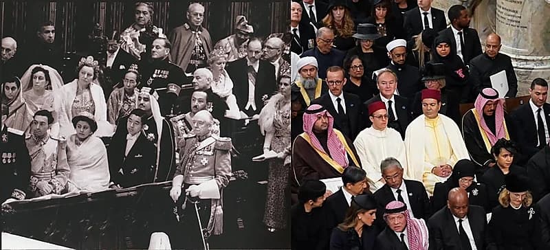 صدف تاريخية تجمع الأمير فهد وحفيده وإمبراطور اليابان بالملكة إليزابيث