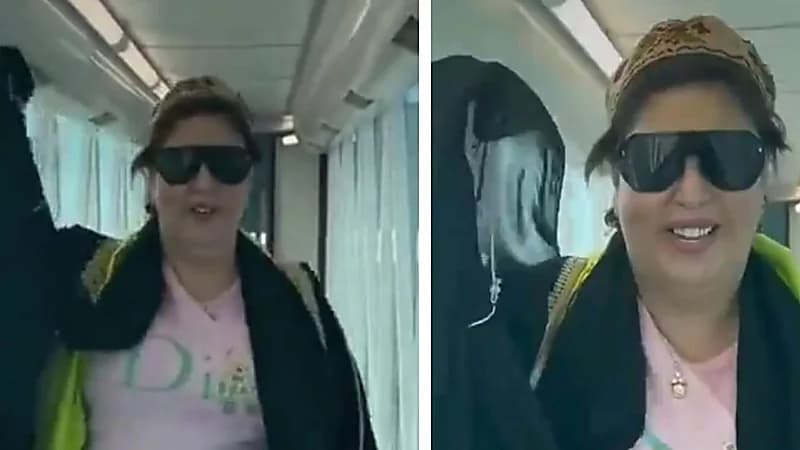 فجر السعيد ترقص على الطريقة العراقية في مطار بغداد .. فيديو