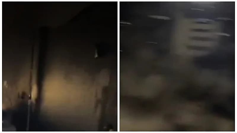 شاهد.. سيدة تستيقظ على حريق بالمنزل بسبب شاحن