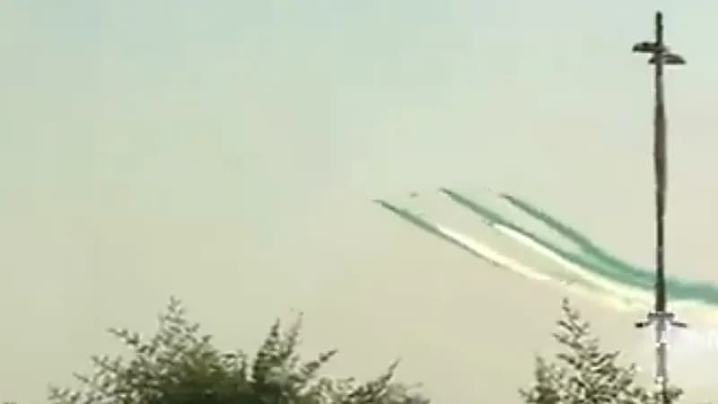 شاهد..فريق الصقور السعودية يواصل عروضه في سماء دبي