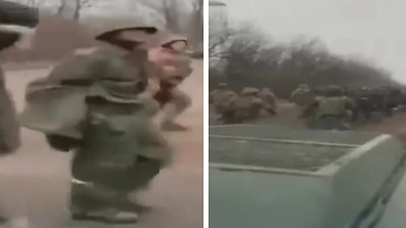 شاهد.. استسلام عدد من الجنود الروس في أوكرانيا