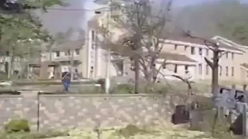 لحظة قصف طائرة مقاتلة أمريكية لمدينة بكوريا الجنوبية عن طريق الخطأ.. فيديو