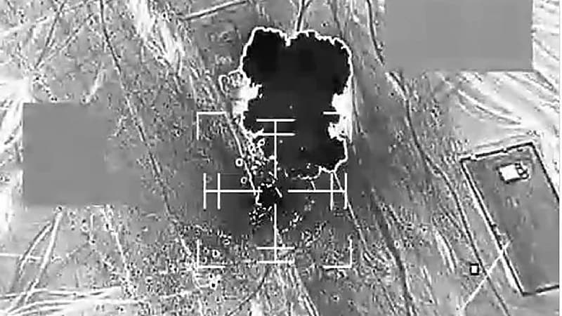 شاهد.. تدمير منصة إطلاق صواريخ باليستية استخدمها الحوثي لاستهداف أبوظبي