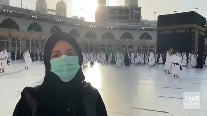 شاهد.. طبيبة تقطع 1200 كيلو متر للانضمام لفرق التطوع الصحي بالمسجد الحرام