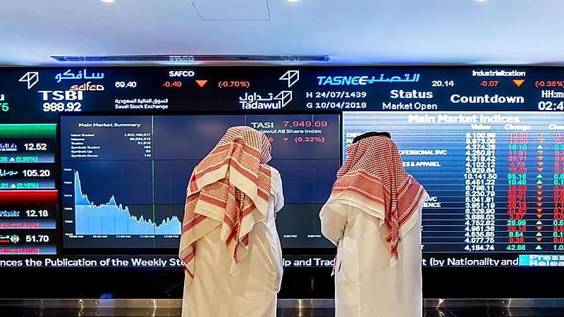 مؤشر سوق الأسهم يغلق مرتفعاً 73.76 نقطة