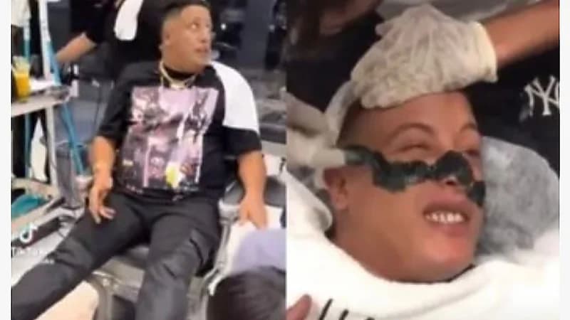 حمو بيكا يتعرض للسخرية ويثير جدلاً واسعًا بعدما خضع لجلسة باديكير ومانيكير