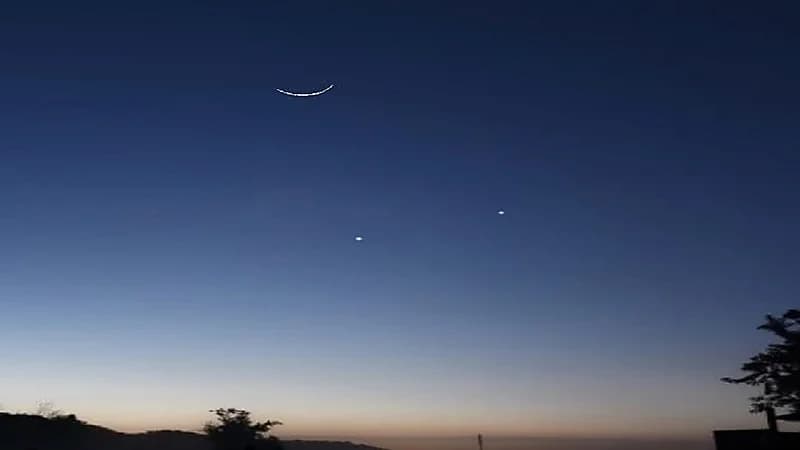 فلكية جدة: يرصد بسماء المملكة منظرًا جميلاً لهلال القمر المتناقص