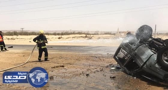 مصرع وإصابة رجلي أمن في حادث سيارة علي طريق الدواسر السليل