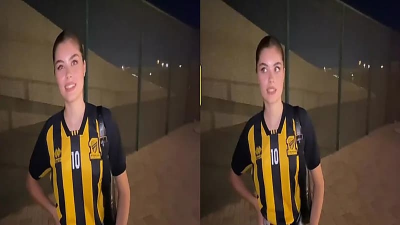 مشجعة اتحادية من ميلدوفا تساند الاتحاد أمام القوة الجوية .. فيديو