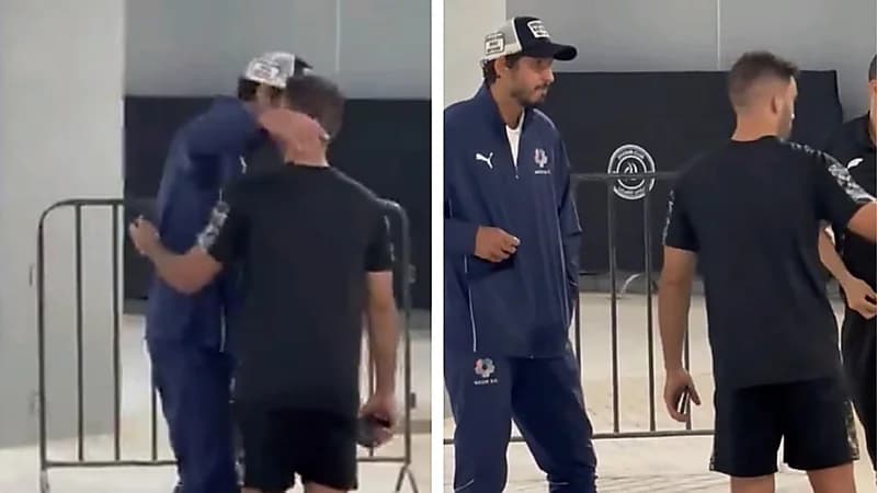 لقاؤ مؤثر يجمع أحمد حجازي وحمدالله بعد مواجهة الرياض ونيوم .. فيديو
