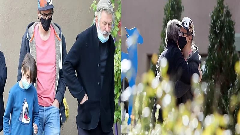 بالصور.. لقاء مؤثر يجمع أليك بالدوين بزوج وابنة المصورة التي قتلها بالخطأ