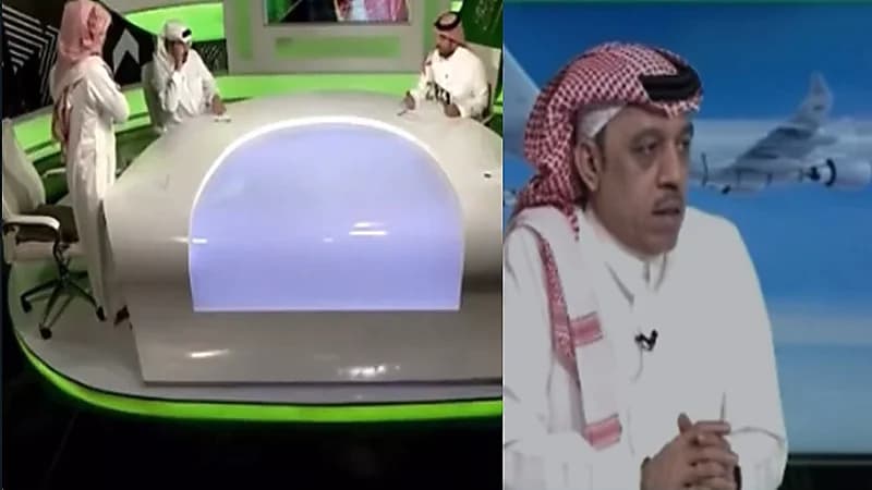 شاهد.. الذايدي ينفعل ويغادر استديو الحصاد الرياضي