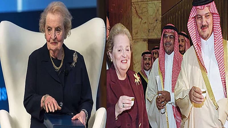 ارتدت للأمير سعود الفيصل "حصانا".."دبابيس الصدر" أداة أولبرايت السياسية