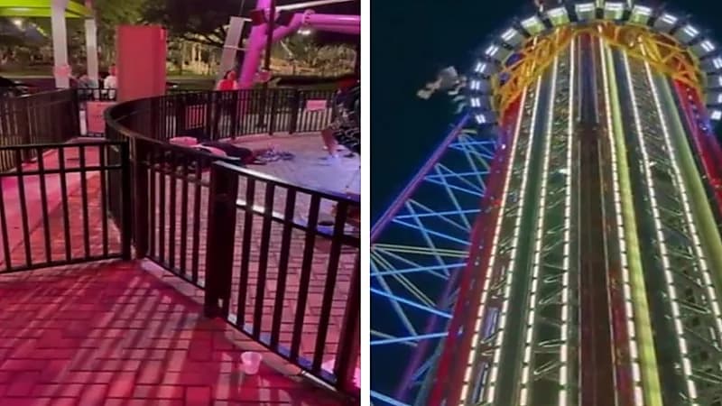 شاهد.. لحظة وفاة شاب بعد سقوطه من أطول برج ترفيهي في العالم