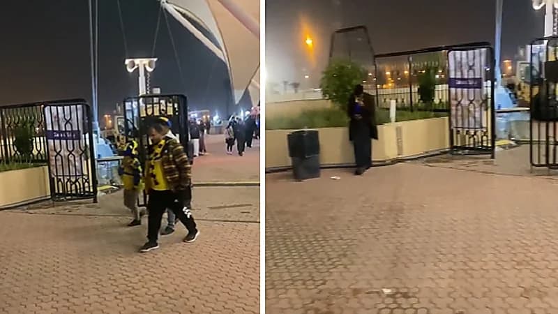 بالفيديو .. جماهير النصر تغادر الملعب بعد هدف "حمدالله"