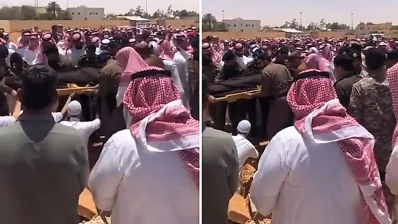جموع غفيرة تشيع جثمان الشهيد عبدالعزيز الفريح في رفحاء - فيديو