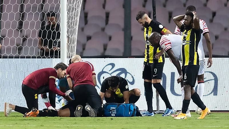 إصابة مدافع الإتحاد بامسعود بالصليبي