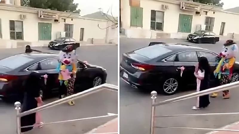 معلمة تذهب لمنازل طالباتها المتفوقات لتكريمهن في بيوتهن .. فيديو