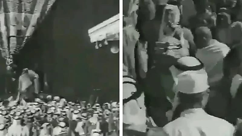 فيديو نادر للملك عبدالعزيز أثناء طوافه بالكعبة قبل 87 عامًا