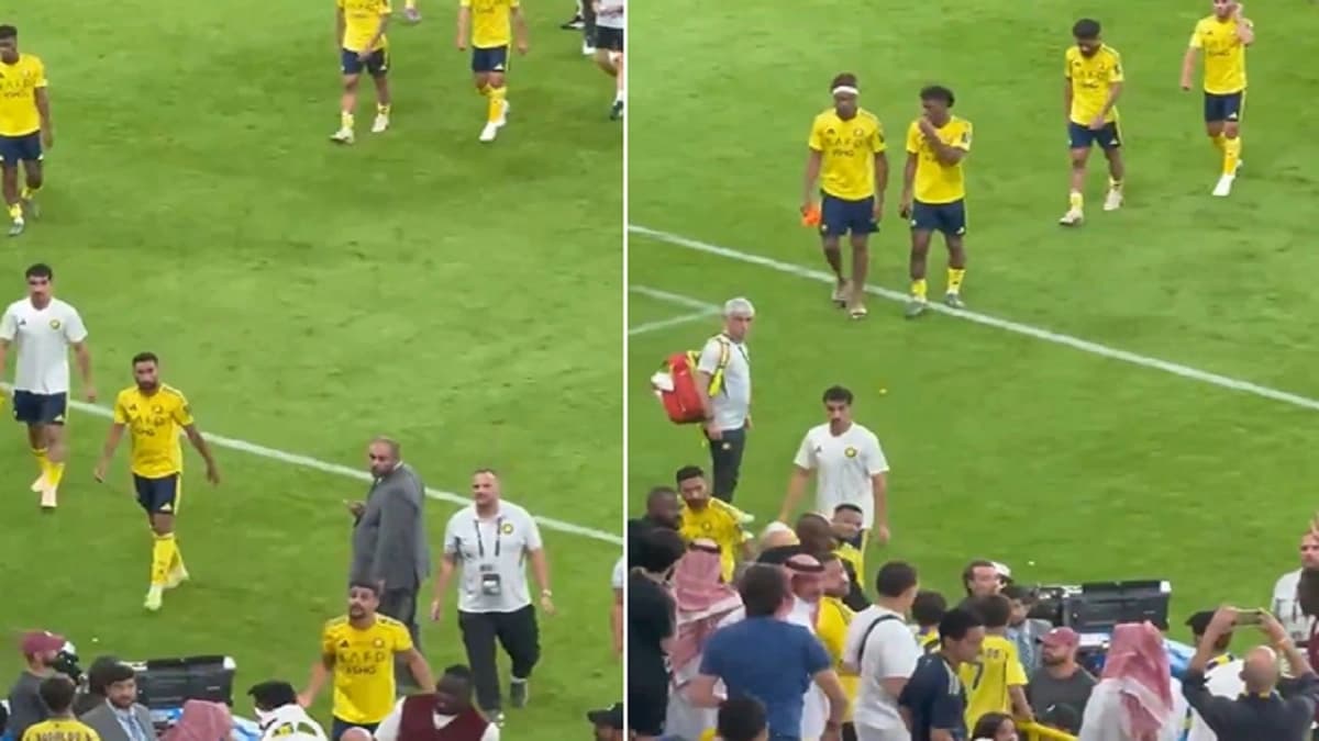 العمري ينفعل على مشجع نصراوي بعد الخسارة أمام الاتحاد