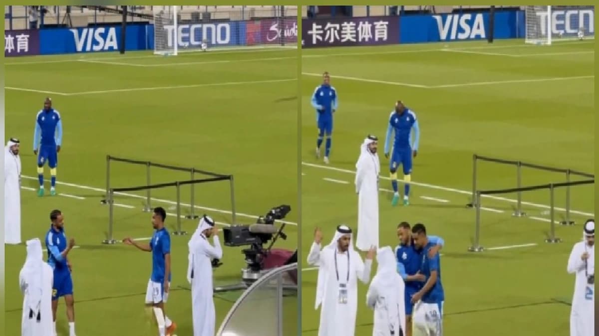 لاعب الغرافة ينتظر سالم الدوسري لمصافحته.. فيديو