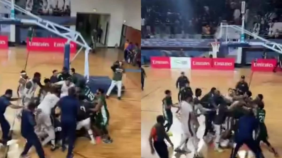 اشتباكات بين لاعبي العلا والأهلي في الدوري الممتاز لكرة السلة  .. فيديو