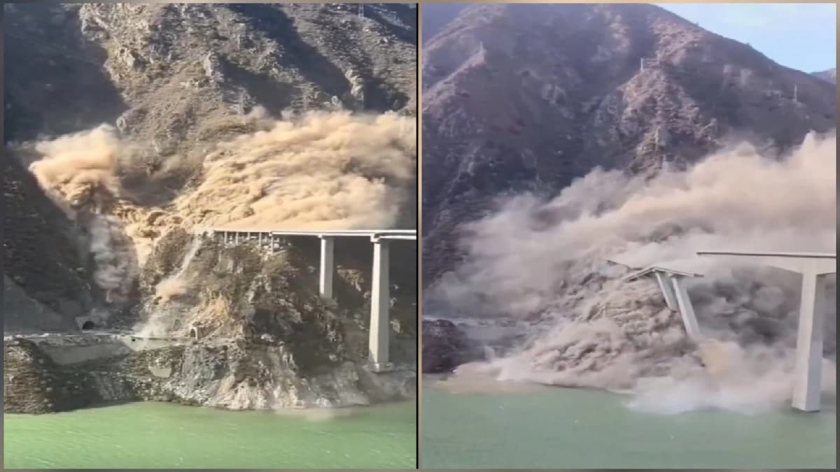 لحظة انهيار جسر هونغتشي بالصين بعد أشهر من افتتاحه..فيديو