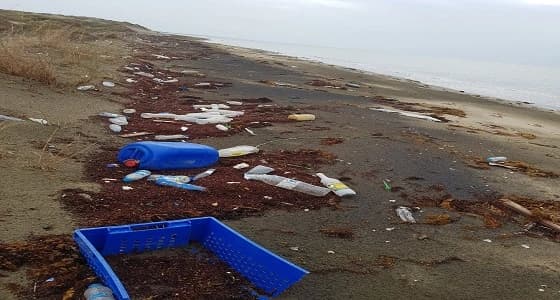 بالصور.. شواطئ جازان الرملية تصرخ: النفايات كثيرة