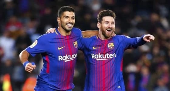 ميسي وسواريز يتصدران المنافسة على الحذاء الذهبي