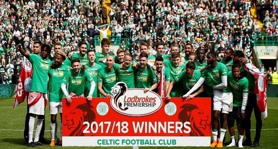 سيلتيك يتوج بالدوري الاسكتلندي للمرة السابعة