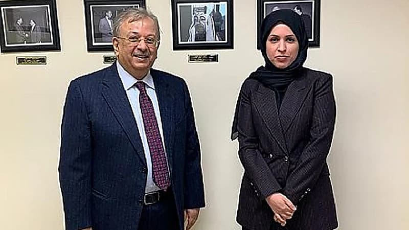 لقاء بين المعلمي ومندوبة قطر في الأمم المتحدة
