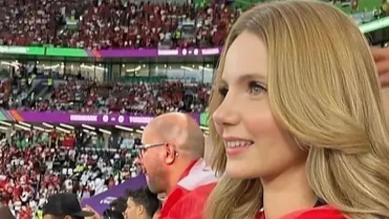 الكشف عن التونسية التي خطفت الأنظار في مباراة المنتخب التونسي والدنماركي