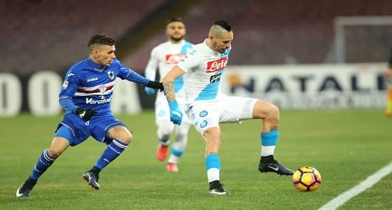 نابولي يحول تأخره بهدف لفوز بهدفين أمام سامبدوريا